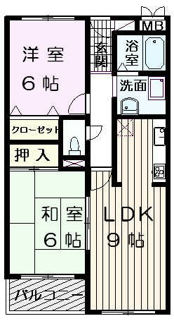 ディアコートかみやま  間取り