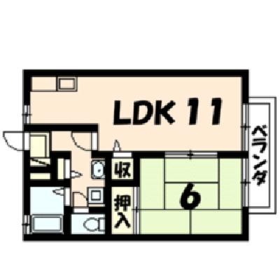 サンロイヤル幸 102号室 間取り