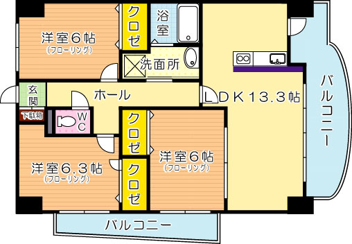 VERDE大手町(ヴェルデ大手町)  903号室 間取り