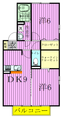 ルシオール 101号室 間取り