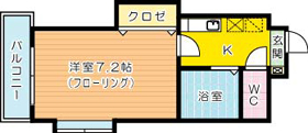 アクス敷島２１ 105号室 間取り