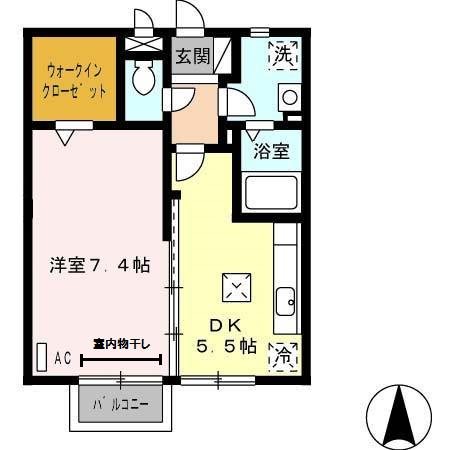 リースランド春岡Ⅲ　Ａ 間取り図