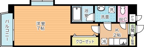 プレンティⅡ 307号室 間取り