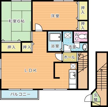 ロジュマンエル 203号室 間取り