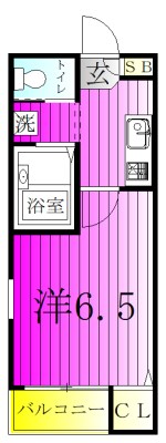 クレフラスト緑ヶ丘 101号室 間取り