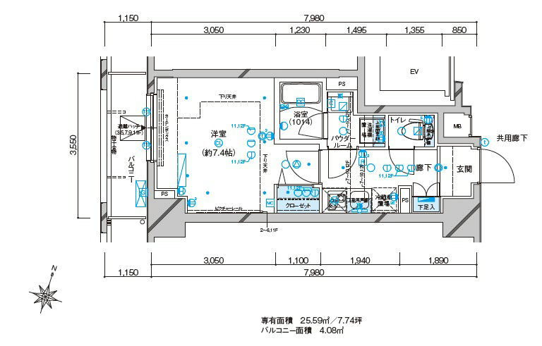 メインステージ板橋本町駅前Ⅱ 間取り