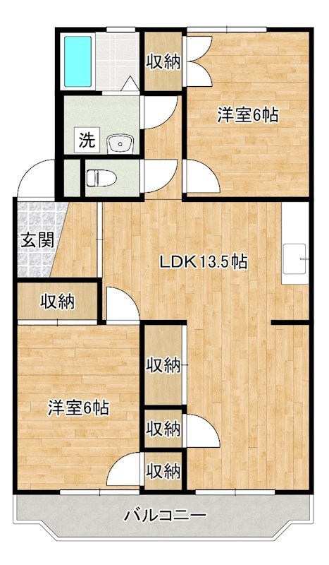 別院メゾン 301号室 間取り