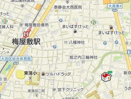 北糀谷 地図（共通）