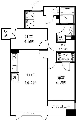 パークホームズ三軒茶屋アーバンレジデンス 504号室 間取り