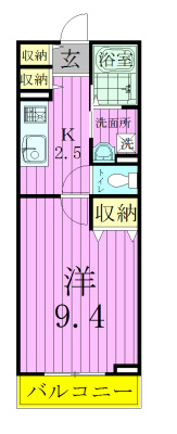 ソミール新松戸Ⅱ 105号室 間取り