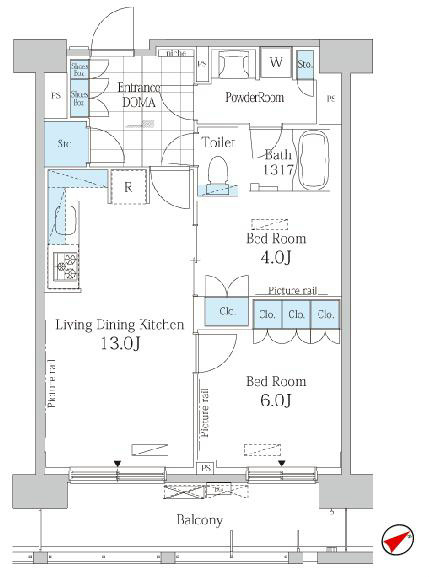 パークアクシス西船橋本郷町 間取り図