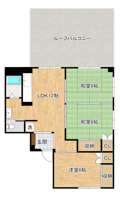 原ビル  301号室 間取り