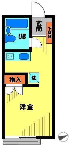 ルミナス本中山 203号室 間取り