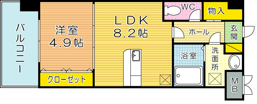 Victoire歯大前（ビクトワール歯大前） 503号室 間取り