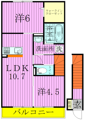 ルチアーナ 202号室 間取り