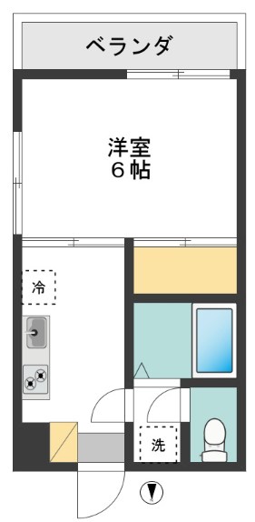 リバーアイン宇田川 201号室 間取り