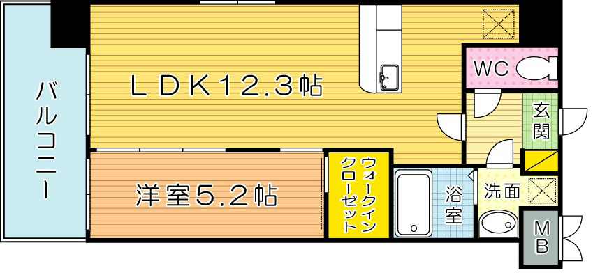 Victoire歯大前（ビクトワール歯大前）    505号室 間取り