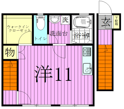 201号室 間取り