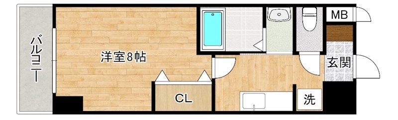 ヒット馬借テラス 403号室 間取り