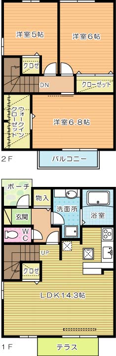 ラシーヌＹｕｇａｗａ　A棟 102号室 間取り