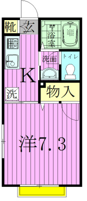 モン　レーヴ（根木内） 201号室 間取り