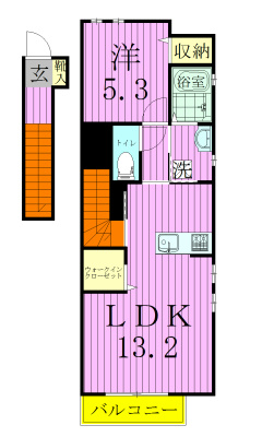 エスカーラ馬橋 203号室 間取り