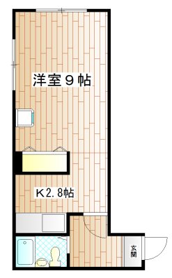 リバーサイドマンション 5-B号室 間取り