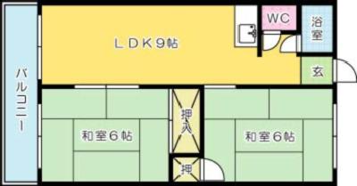 白銀マンション 501号室 間取り