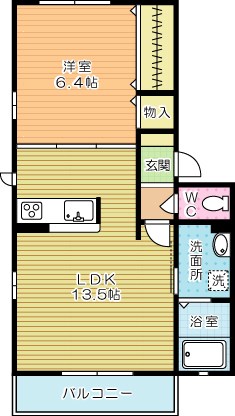 シャーメゾン旭町 202号室 間取り
