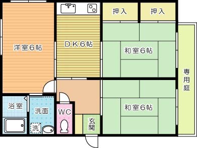 コーポラス荒井 101号室 間取り