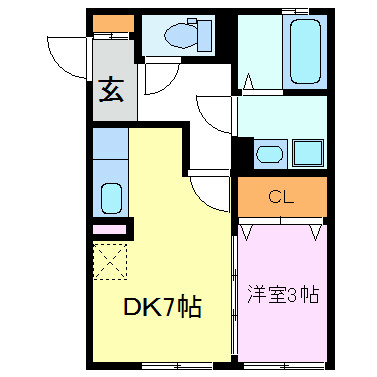 フォンテーヌⅠ 間取り図