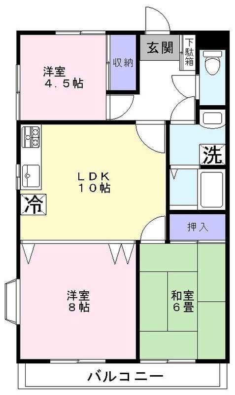 203号室 間取り