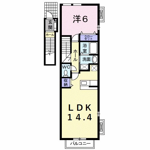 コリーヌＭ  間取り