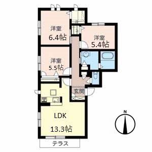 ガーデンコート衣摺 間取り