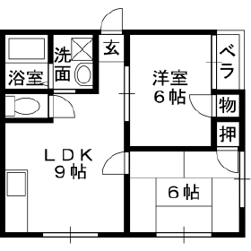リノン東山本新町　（さくらコーポ） 間取り
