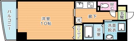 サンシャイン十番館.曽根 504号室 間取り