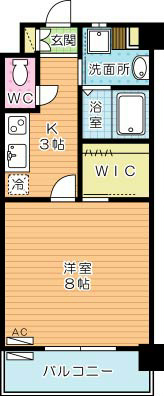 ハーヌルＮａｋａｉ 202号室 間取り