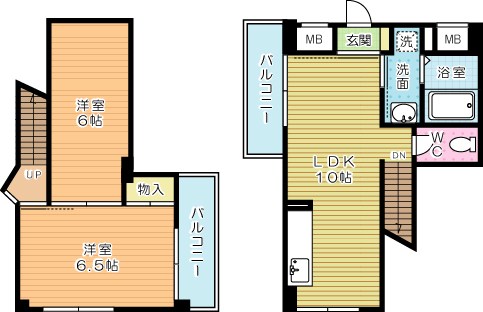 Ｆｏｒｔｕｎａ 601号室 間取り
