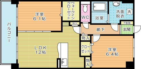 ＭＥＤＩＡ　ＰＡＲＫ（メディアパーク） 805号室 間取り