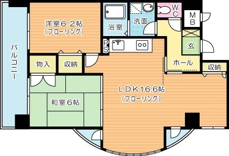 ジャミロ小倉  207号室 間取り