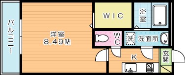 グランドゥール高峰 403号室 間取り