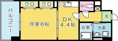 ラアヴェニール 207号室 間取り