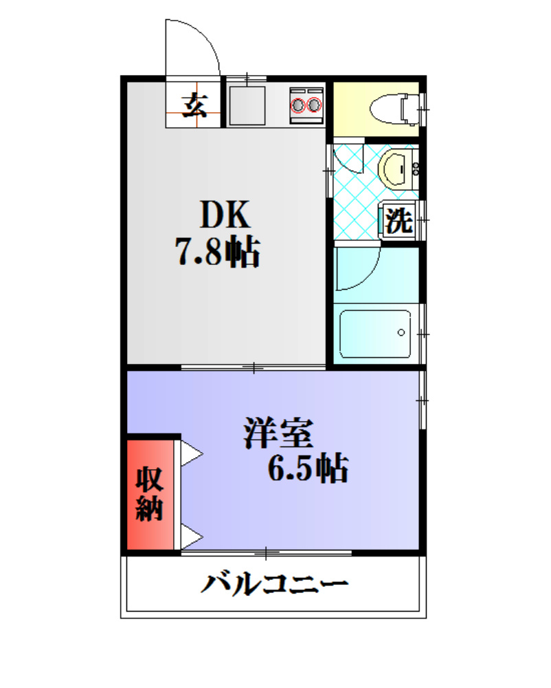 モンケープ 101号室 間取り