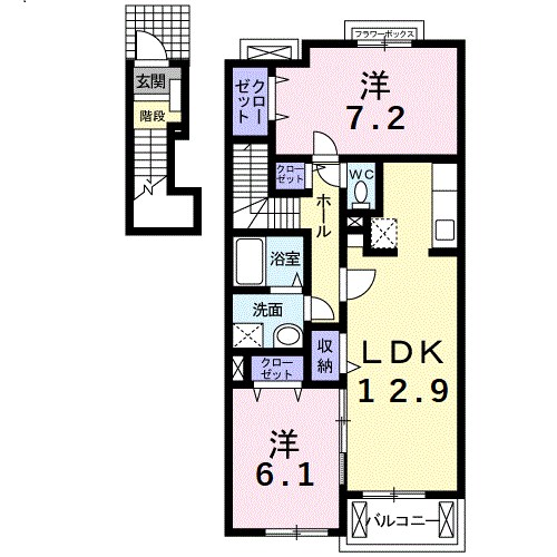 ジャポーネ・フジ  間取り図
