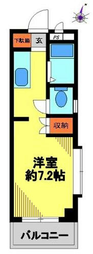 オックスフォードハイツ 102号室 間取り