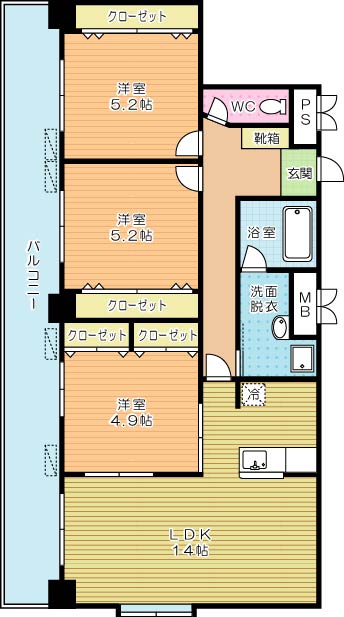 Ａｍａｚｉｎｇ Ｈｅａｒｔ（アメージングハート） 202号室 間取り