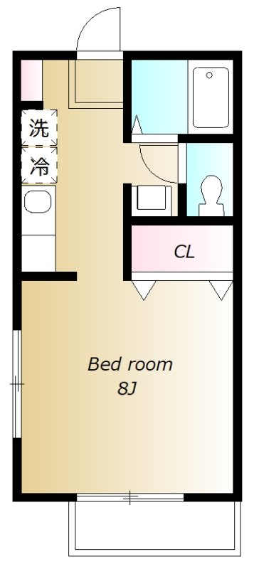 ファミールABE 201号室 間取り