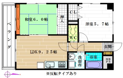 イーストナガレ 間取り