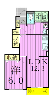 パークアヴェニュー2番館 101号室 間取り