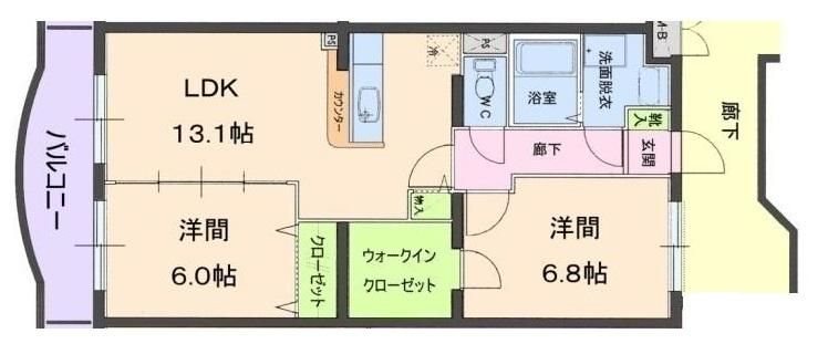 シャルマンⅡ 間取り